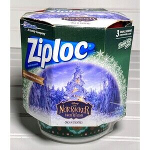 Ziploc Disney The Nutcracker Four Realms 3 Small Round Twist n Lock Containers